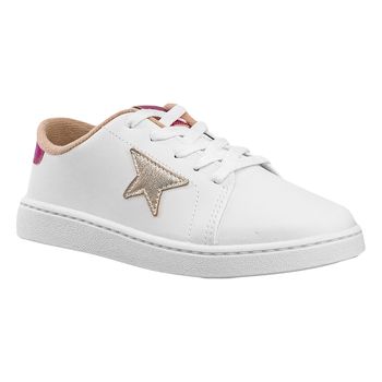 Tenis-Casual-Branco-Kids-Estrela-Lateral-|-Molekinha-Tamanho--26---Cor--BRANCO-0